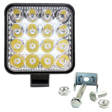 Laden Sie das Bild in den Galerie-Viewer, Auto LED Arbeitsscheinwerfer Mini Square 16 Licht 48W Zusatzscheinwerfer - KTStechnixx
