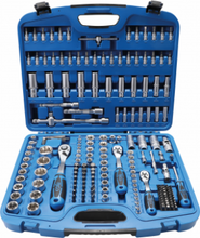 Laden Sie das Bild in den Galerie-Viewer, Steckschlüssel-Satz Wellenprofil | Antrieb 6,3 mm (1/4") / 10 mm (3/8") / 12,5 mm (1/2") | 192-tlg. - KTStechnixx