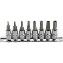 Load image into Gallery viewer, Bit-Einsatz-Satz | Antrieb Innenvierkant 6,3 mm (1/4") | Innensechskant mit Bohrung 2 - 7 mm | 8-tlg. - KTStechnixx