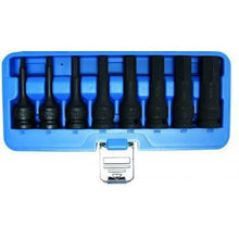 Laden Sie das Bild in den Galerie-Viewer, Kraft-Bit-Einsatz-Satz | Antrieb innenvierkant 12,5 mm (1/2") | Innensechskant 5 - 19 mm | 8-tlg. - KTStechnixx