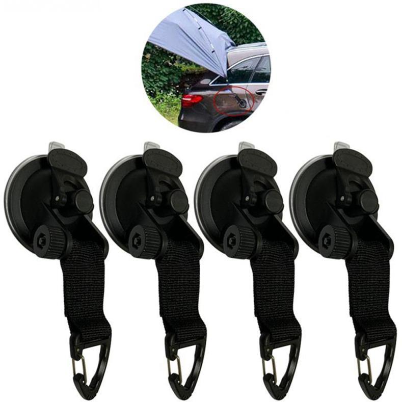 4Pcs Wild Auto Zelt Saugnapf Universal Haken Auto Seite Markise Fester Haken Saugnapf - KTStechnixx