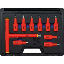 Load image into Gallery viewer, VDE-Bit-Einsatz-Satz | Antrieb Innenvierkant 12,5 mm (1/2") | T-Profil (für Torx) T20 - T55 | 10-tlg. - KTStechnixx