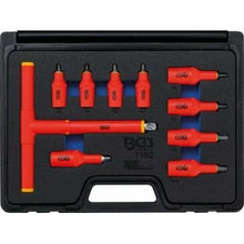 Laden Sie das Bild in den Galerie-Viewer, VDE-Bit-Einsatz-Satz | Antrieb Innenvierkant 10 mm (3/8") / 12,5 mm (1/2") | Innensechskant 4 - 10 mm | 10-tlg. - KTStechnixx