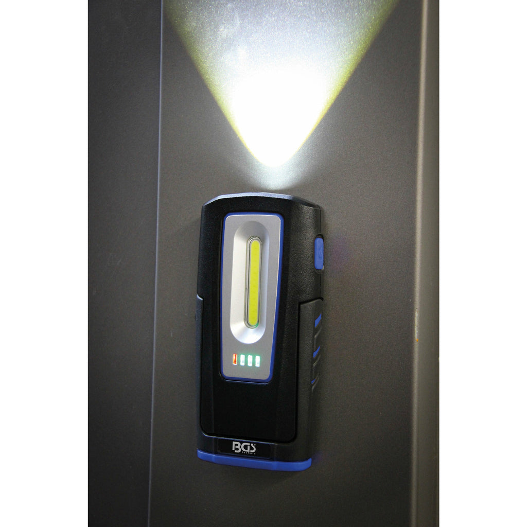 COB-LED-Werkstattleuchte mit Magnet und Haken | klappbar | mit induktiver Ladefunktion - KTStechnixx