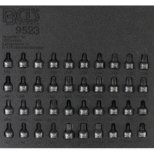 Laden Sie das Bild in den Galerie-Viewer, Werkstattwageneinlage 1/6: Kraft-Bit-Einsatz-Satz | Antrieb Innenvierkant 6,3 mm (1/4") | 40-tlg. - KTStechnixx