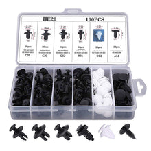 Laden Sie das Bild in den Galerie-Viewer, 100pcs Mixed Auto Fastener Clip Car Body Push Retainer Pin Rivet Bumper Door Trim Panel Retainer Fastener Kit  Car Accessories - KTStechnixx