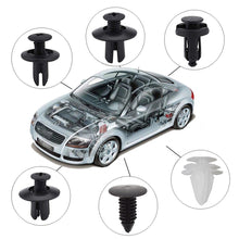 Laden Sie das Bild in den Galerie-Viewer, 100pcs Mixed Auto Fastener Clip Car Body Push Retainer Pin Rivet Bumper Door Trim Panel Retainer Fastener Kit  Car Accessories - KTStechnixx