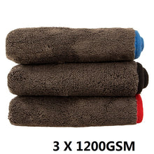 Laden Sie das Bild in den Galerie-Viewer, Car Wash 1200GSM Car Detailing Microfiber Towel Car Cleaning Drying Cloth Thick Car Washing Rag for Cars Kitchen Car Care Cloth - KTStechnixx
