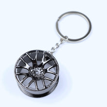 Laden Sie das Bild in den Galerie-Viewer, Creative gift car metal keychain turbo gear hub pendant brake disc shock absorber Pendant - KTStechnixx