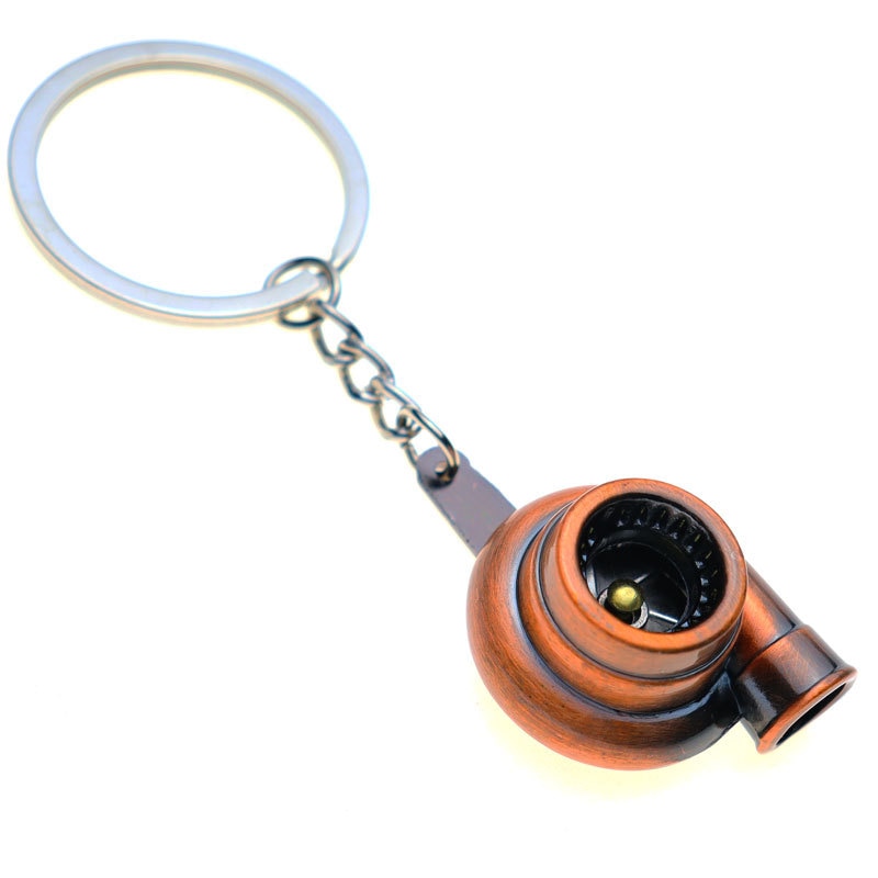 Creative gift car metal keychain turbo gear hub pendant brake disc shock absorber Pendant - KTStechnixx