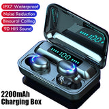 TWS F9 Bluetooth Kopfhörer V5.0 Stereo Wireless Headset Sport Wasserdichte Kopfhörer Mini Touch Control Headset