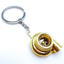 Laden Sie das Bild in den Galerie-Viewer, Creative gift car metal keychain turbo gear hub pendant brake disc shock absorber Pendant - KTStechnixx