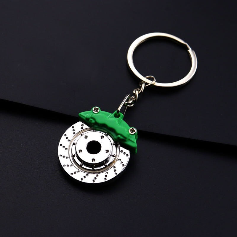 Creative gift car metal keychain turbo gear hub pendant brake disc shock absorber Pendant - KTStechnixx