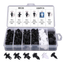 Laden Sie das Bild in den Galerie-Viewer, 100pcs Mixed Auto Fastener Clip Car Body Push Retainer Pin Rivet Bumper Door Trim Panel Retainer Fastener Kit  Car Accessories - KTStechnixx