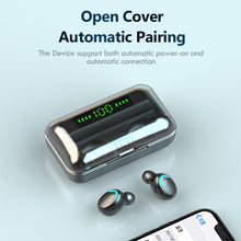 Laden Sie das Bild in den Galerie-Viewer, TWS F9 Bluetooth Kopfhörer V5.0 Stereo Wireless Headset Sport Wasserdichte Kopfhörer Mini Touch Control Headset - KTStechnixx