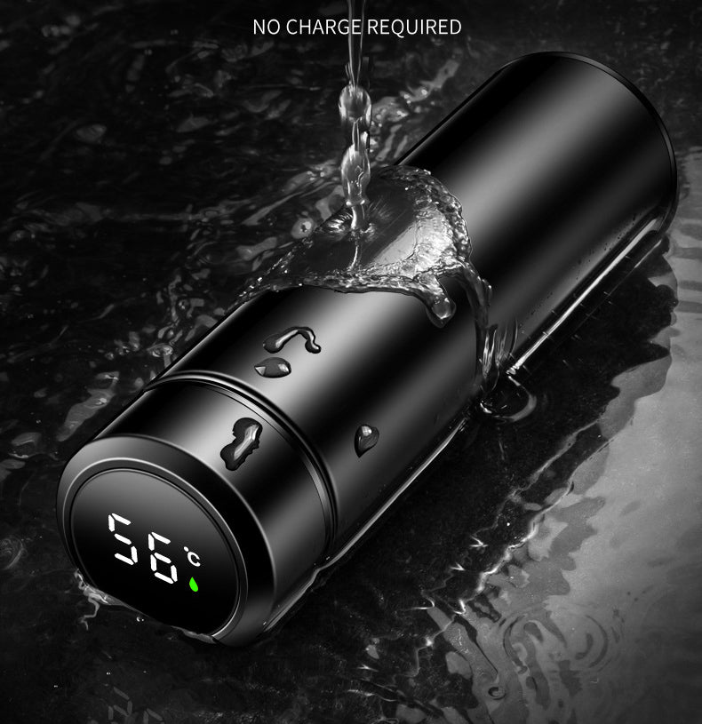 Smarte Cup Wasserflasche Led Digital mit Temperaturanzeige Edelstahl Thermobecher Intelligenter Cup 500ML - KTStechnixx