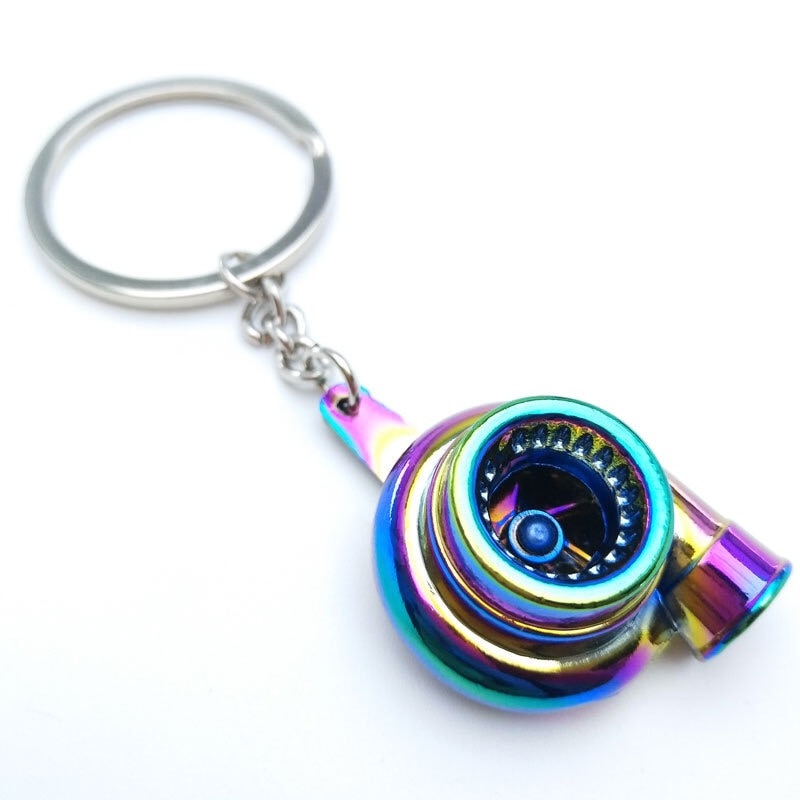 Creative gift car metal keychain turbo gear hub pendant brake disc shock absorber Pendant - KTStechnixx