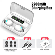 Laden Sie das Bild in den Galerie-Viewer, TWS F9 Bluetooth Kopfhörer V5.0 Stereo Wireless Headset Sport Wasserdichte Kopfhörer Mini Touch Control Headset - KTStechnixx