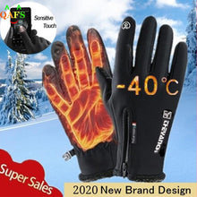 Laden Sie das Bild in den Galerie-Viewer, Wasserdichte Winter Fleece Handschuhe