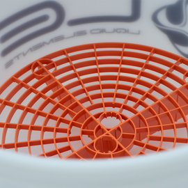 GRIT GUARD 3,5 GAL / 13,25 LITER WASCHEIMER IN WEISS TRANSPARENT INKL. EIMEREINSATZ - KTStechnixx