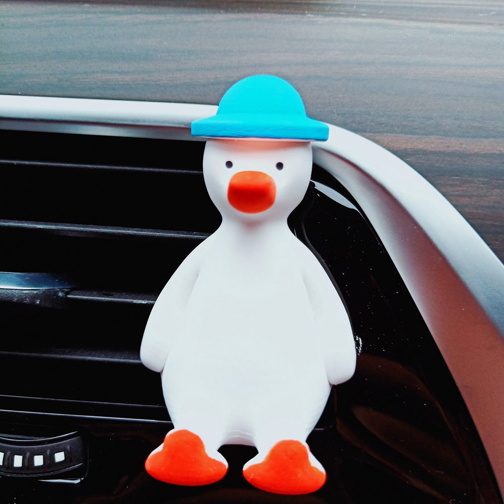 Car car aromatherapy cartoon refueling duck out of the wind, aromatherapy car, decorative creative ornament decoration - KTStechnixx