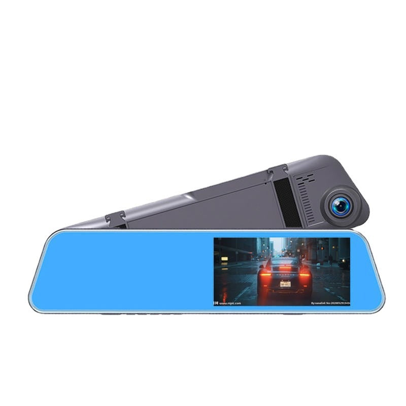 Neuer 5-Zoll-Auto-Fahrrekorder HD Starlight-Nachtspiegel-Doppelobjektiv mit Rückfahrbild-DVR - KTStechnixx