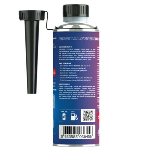 SYPRIN DIESEL FROST STOP – DIESEL FROSTSCHUTZ BIS -33°C - KTStechnixx