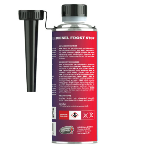 SYPRIN DIESEL FROST STOP – DIESEL FROSTSCHUTZ BIS -33°C - KTStechnixx