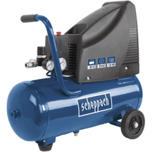 Load image into Gallery viewer, Kompressor HC25o scheppach mit 13-teiligem Zubehörset und Schlauch - 220-240V 50Hz 1100W - 24L - KTStechnixx